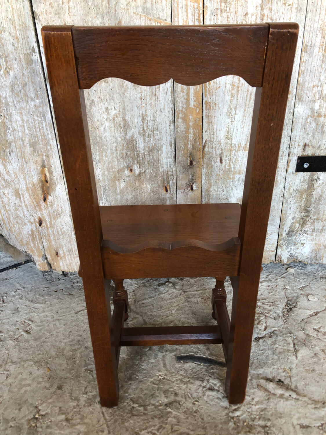 Ancienne chaise lorraine bébé enfant bois brut vintage