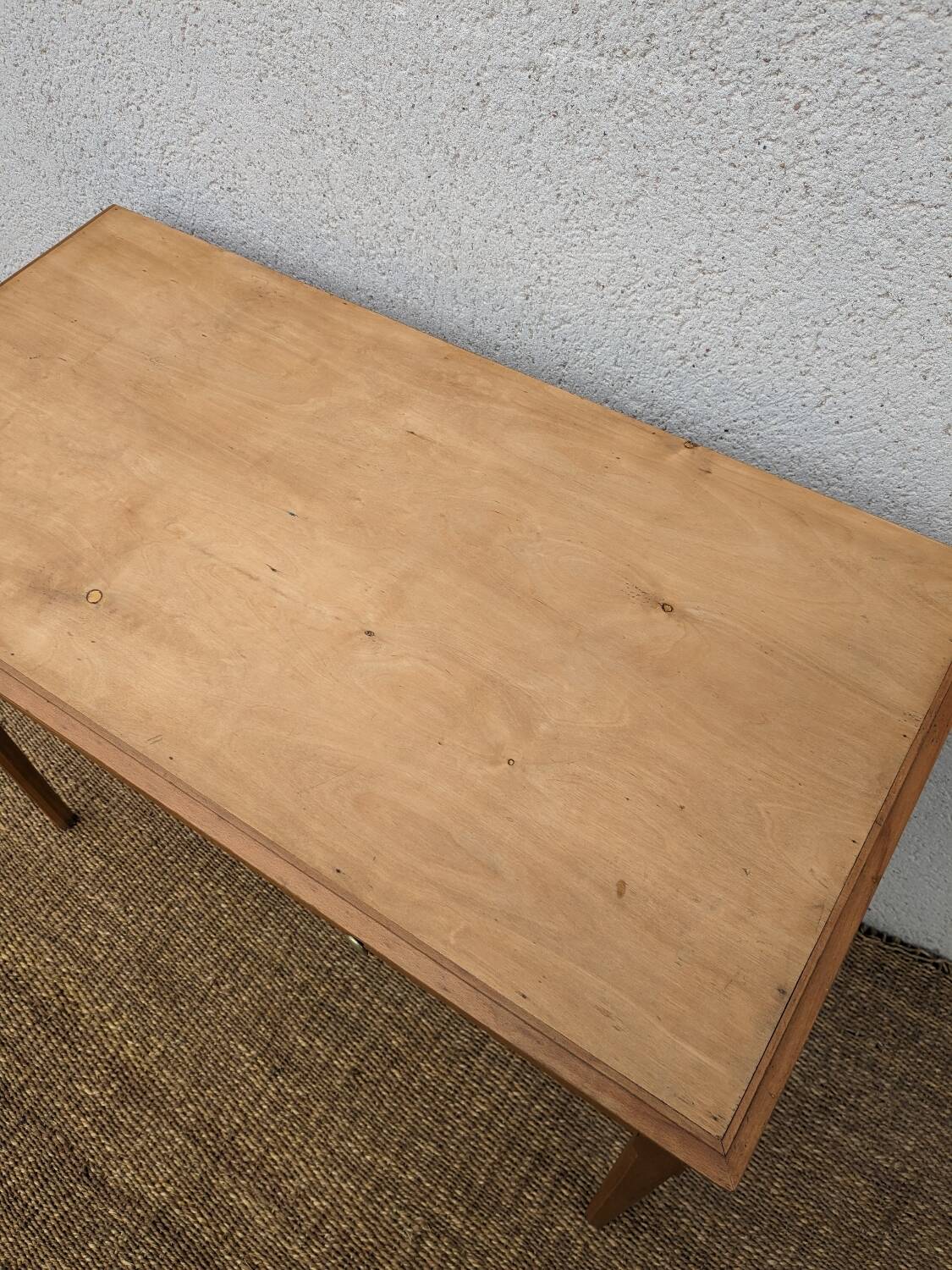 Beech desk / table 2 drawers