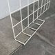 White minimalist string coat rack, modern mid-century, 1960s.