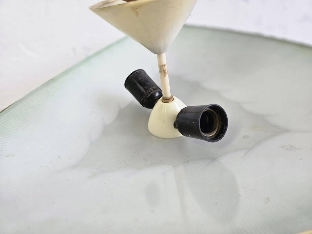 Vintage glass ceiling light / ceiling lamp