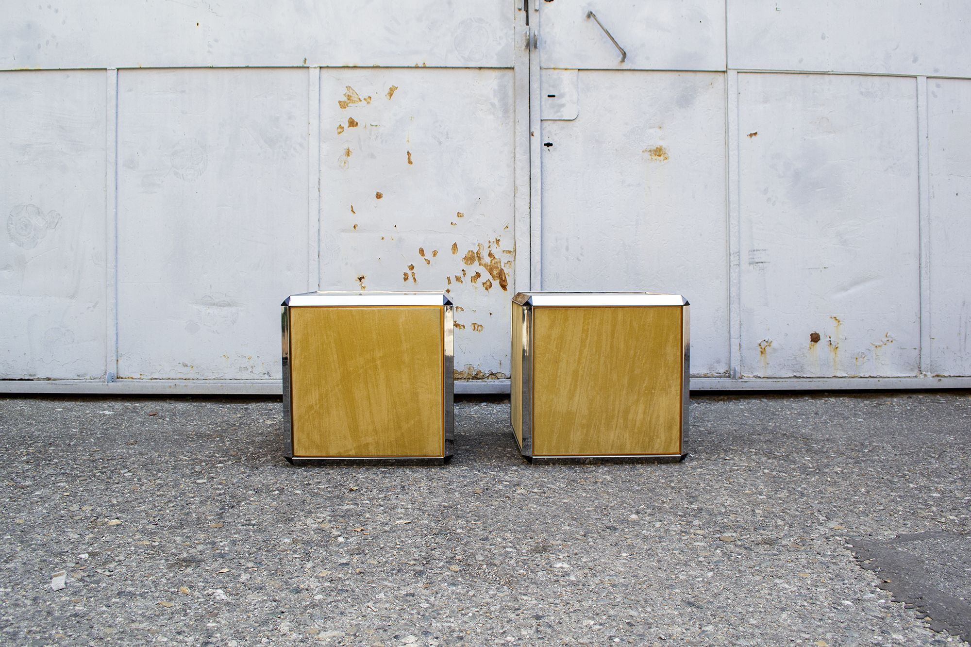 Bedside tables by Pierangelo Gallotti for Gallotti & Radice, 70s, set of 2
