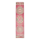 Tapis de couloir vintage tribal rose et vert 2x10, 70x309 cm