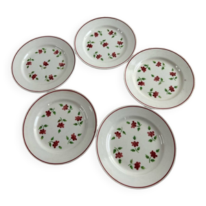 5 assiettes Lunéville