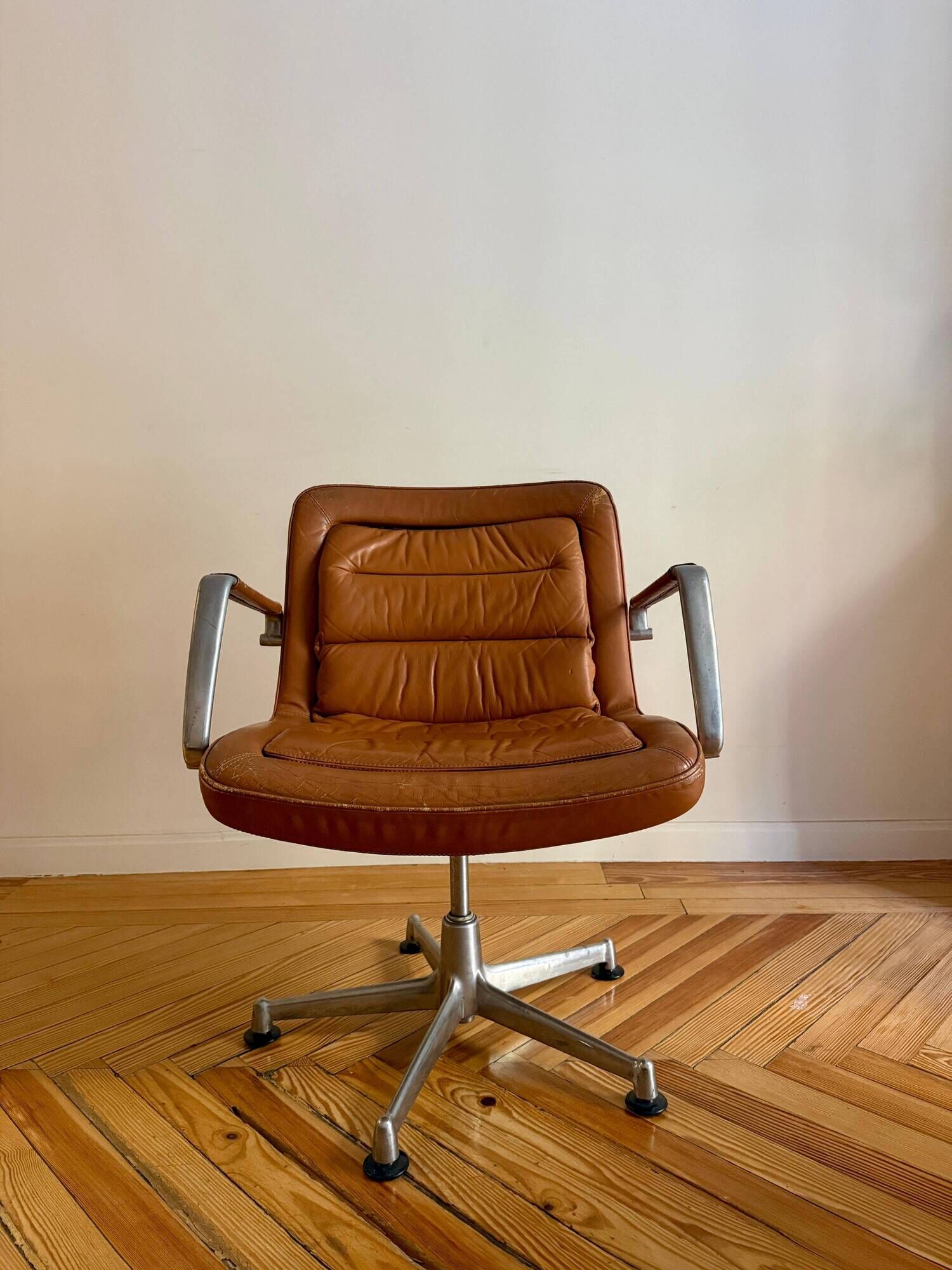 Leather chair by Jorgen Kastholm for Kusch & Co. 1970s.