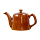 Théière marron style bistrot