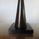 Pair of wooden diabolo lamps workshop lumen 80s