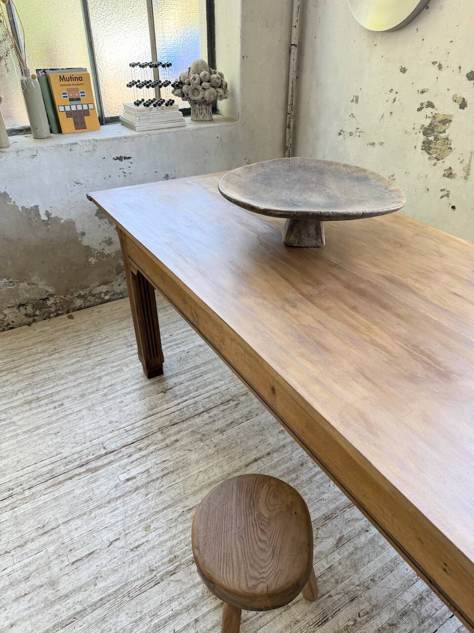 Country farmhouse table in solid beech and oak 2.5m XL