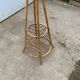 Vintage 1970s rattan coat rack