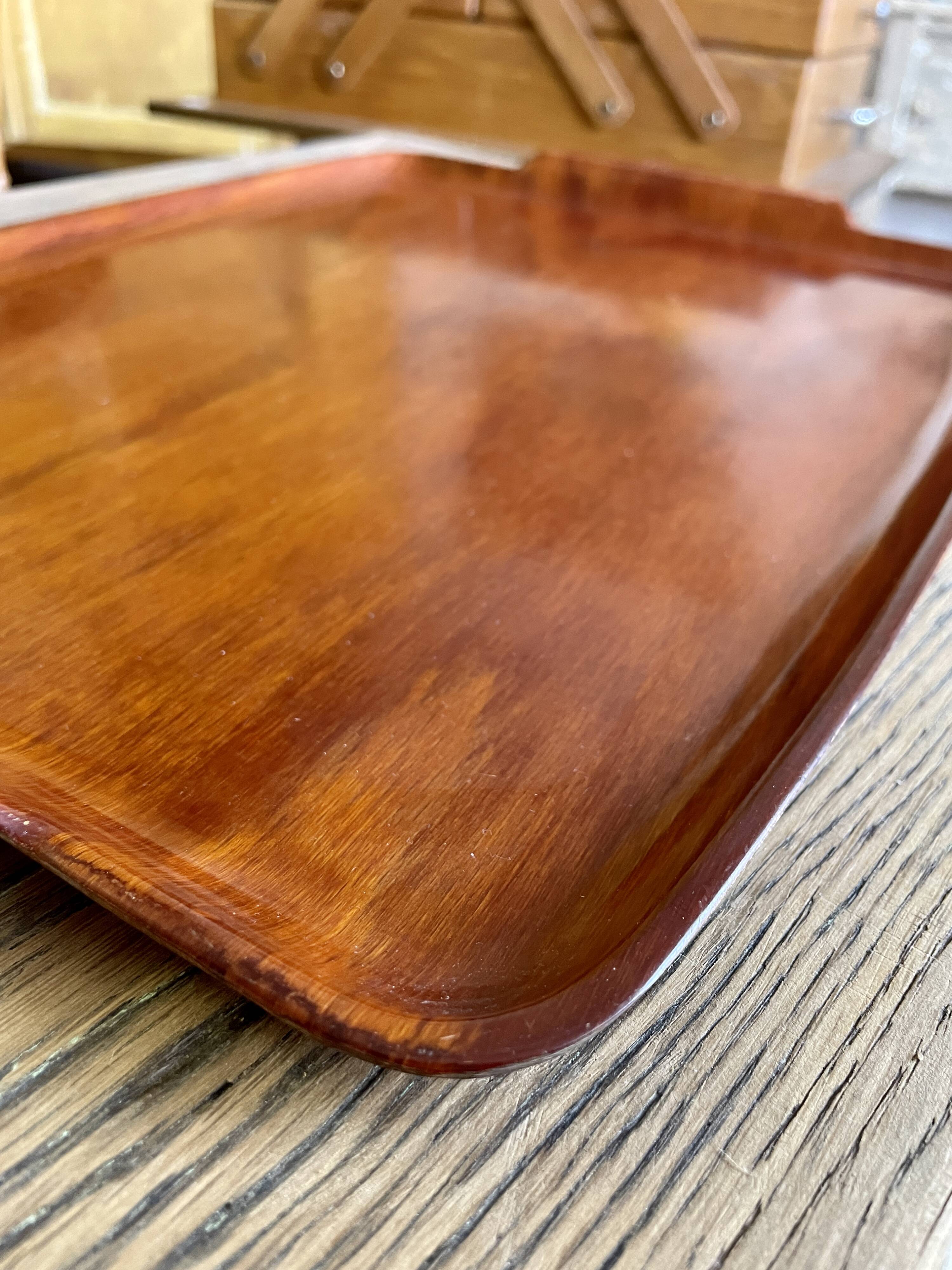 Teak tray 60s Gerlinol-Durobois