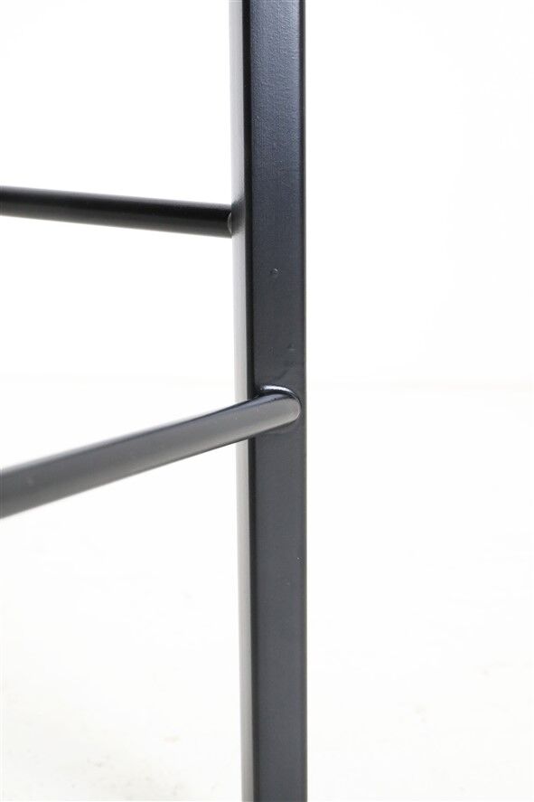 Extraordinary Danish workshop stool / fully restored / teak / steel / mid-century modern design / industrial / 1960s