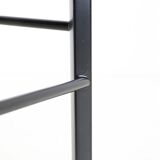 Extraordinary Danish workshop stool / fully restored / teak / steel / mid-century modern design / industrial / 1960s