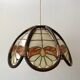 Suspension in mother-of-pearl and bamboo / rattan 70s