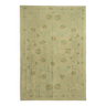 Textile vert brode à la main style suzani 210 x 140 cm