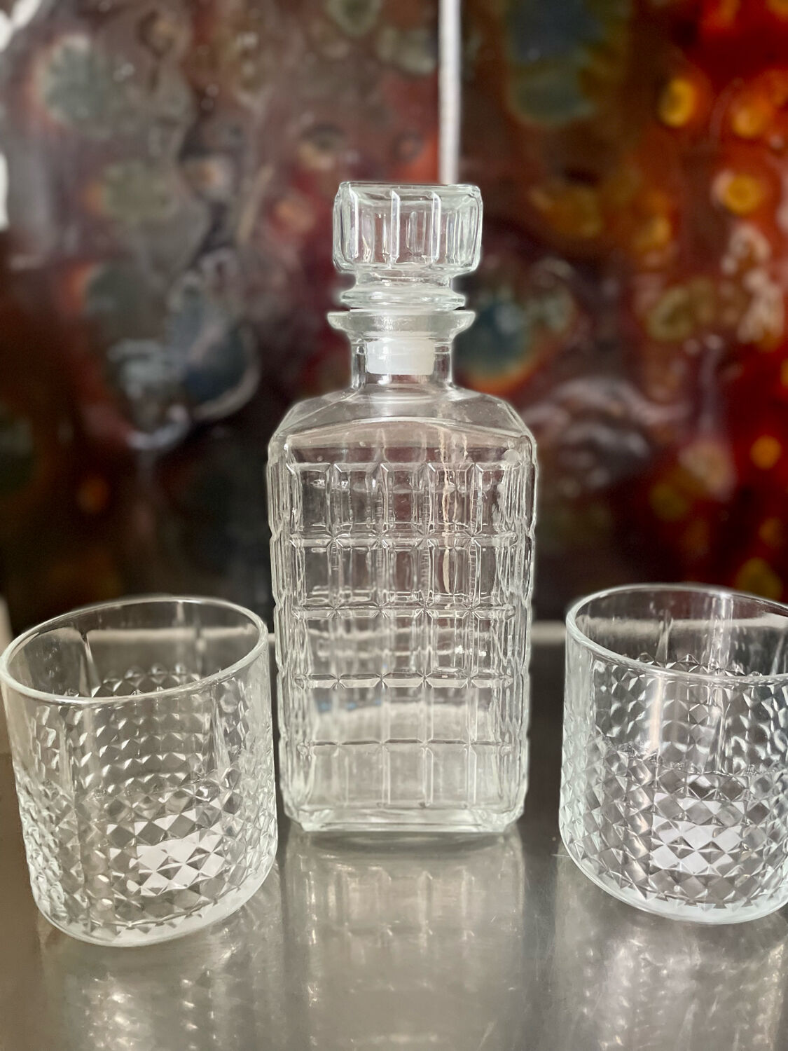 Vintage whisky bottle decanter