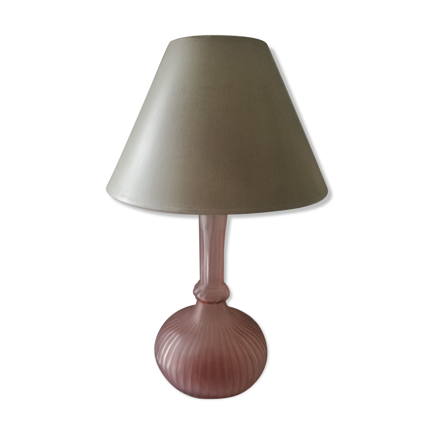 Frosted glass art deco lamp