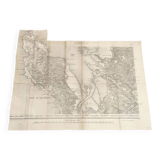 Old map Ile d'Oléron Charente Maritime