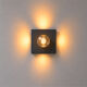 Black cement tile wall light
