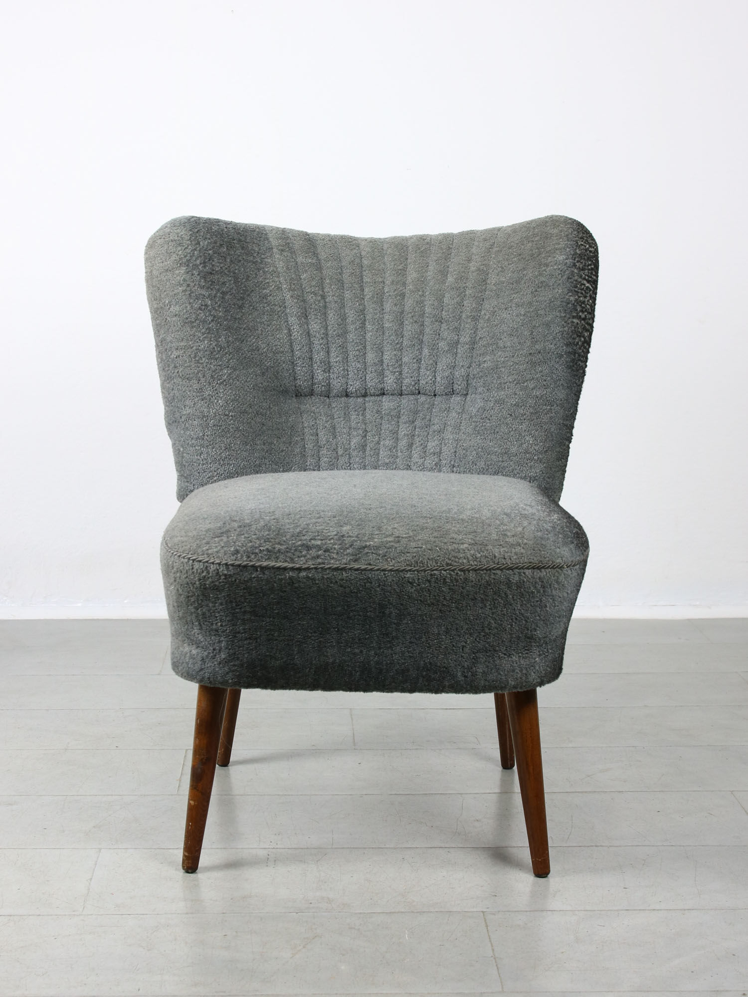 Chaises Art déco bleues, lot de 2