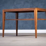 Side Table in Rosewood with Magazine Rack by Severin Hansen for Haslev Møbelsnedkeri, 1950s