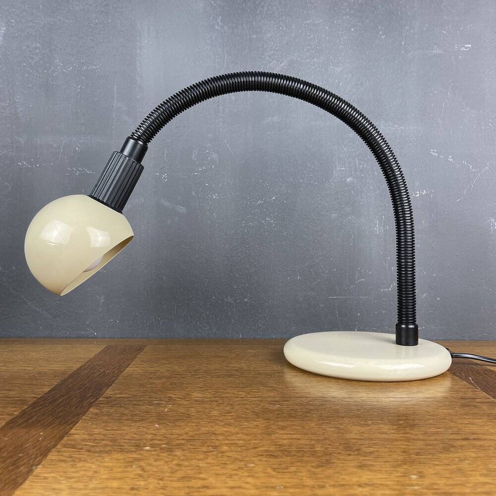 Beige vintage desk lamp, Italy, 1980s