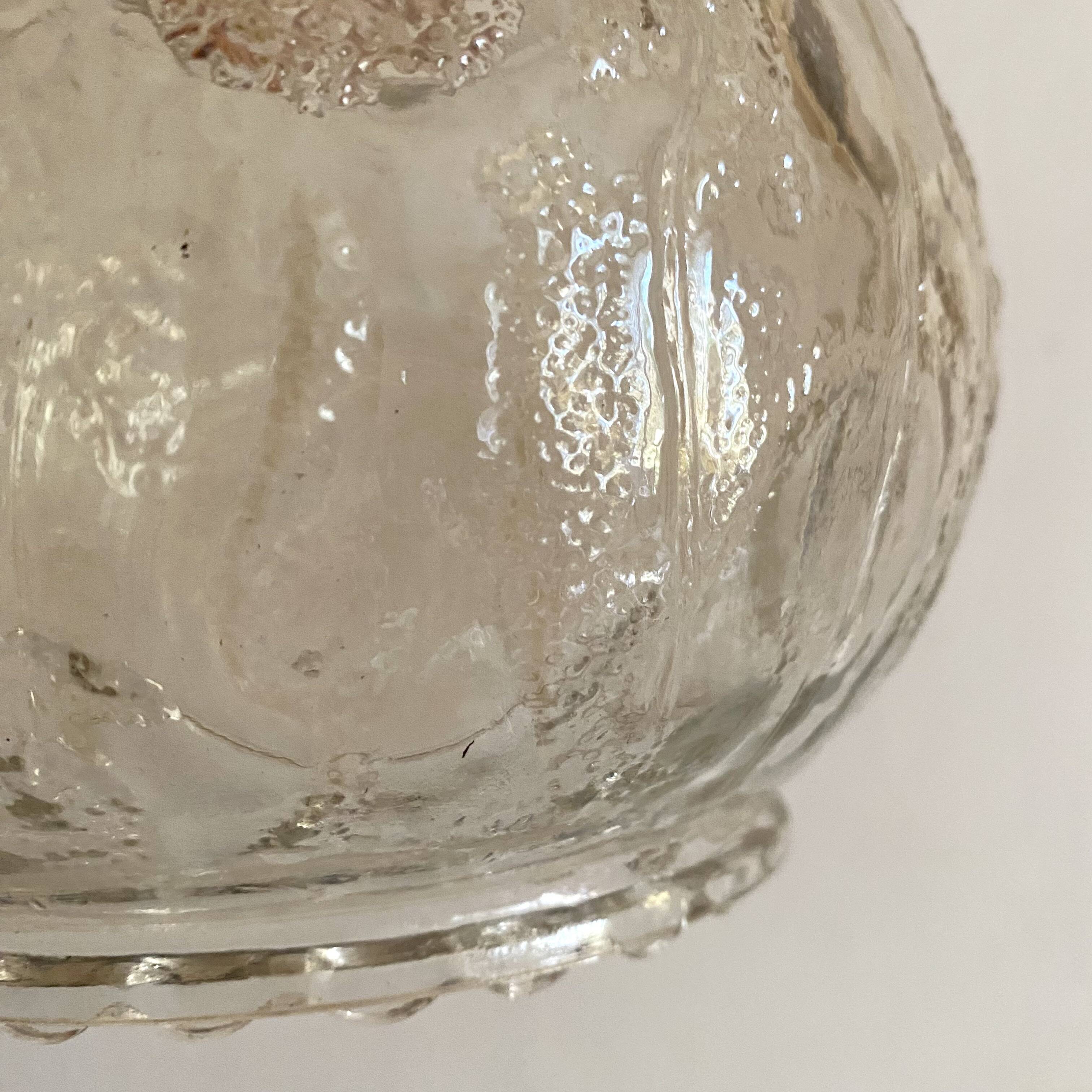 Vintage champagne molded glass globes