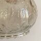 Globes vintage en verre moulé champagne