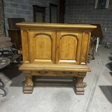 Meuble bas en chêne massif clair, 1940