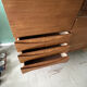 Scandinavian style furniture, brand "eros" in blonde teak, around 1960.