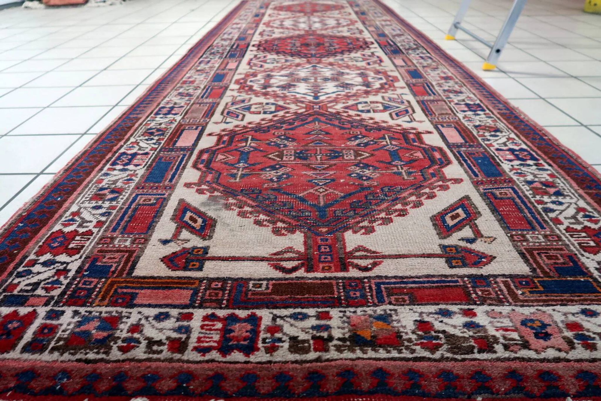 Handmade antique Persian Serab runner 102cm x 323cm 1920s - 1С1165