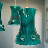 Green cast iron cascading chandelier