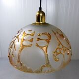 Peill & Putzler glass hanging lamp 1960-70’s