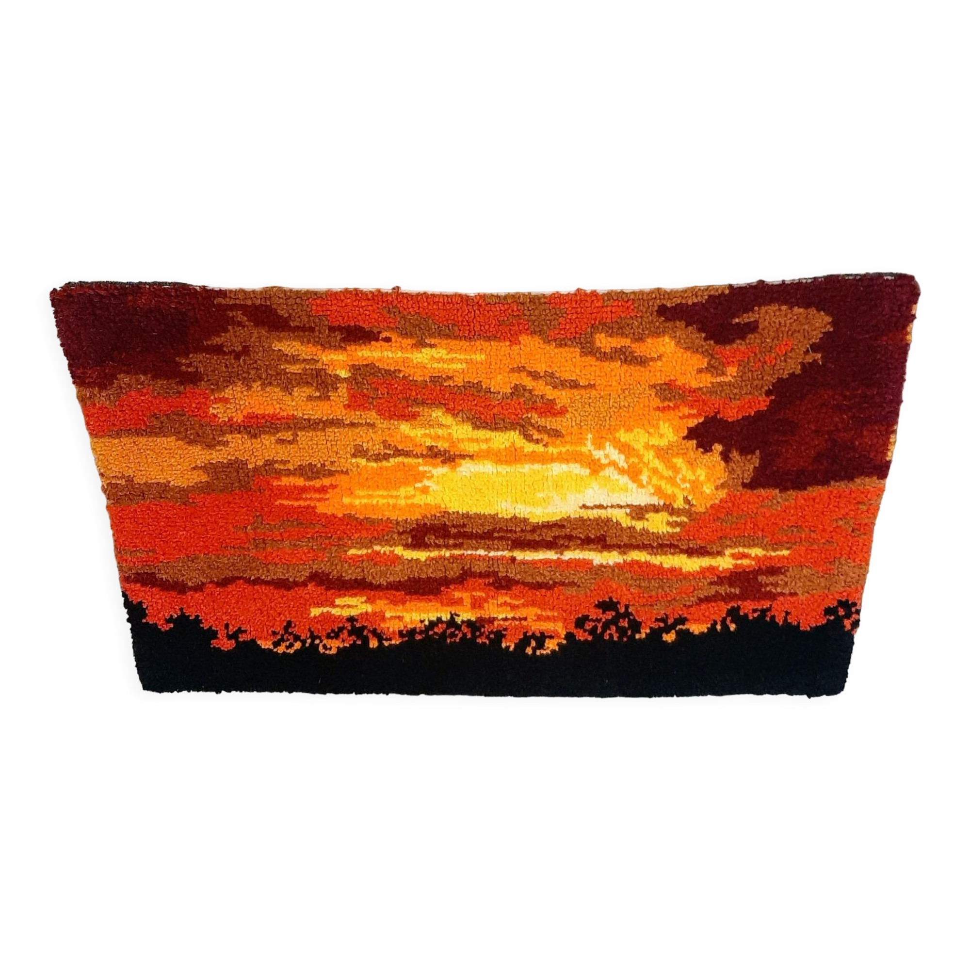 Tapis scandinave en laine années 1970