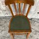 Vintage BAUMANN Mado Wood Bistro Chair with Green Seat