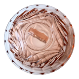 Cloche en verre rose
