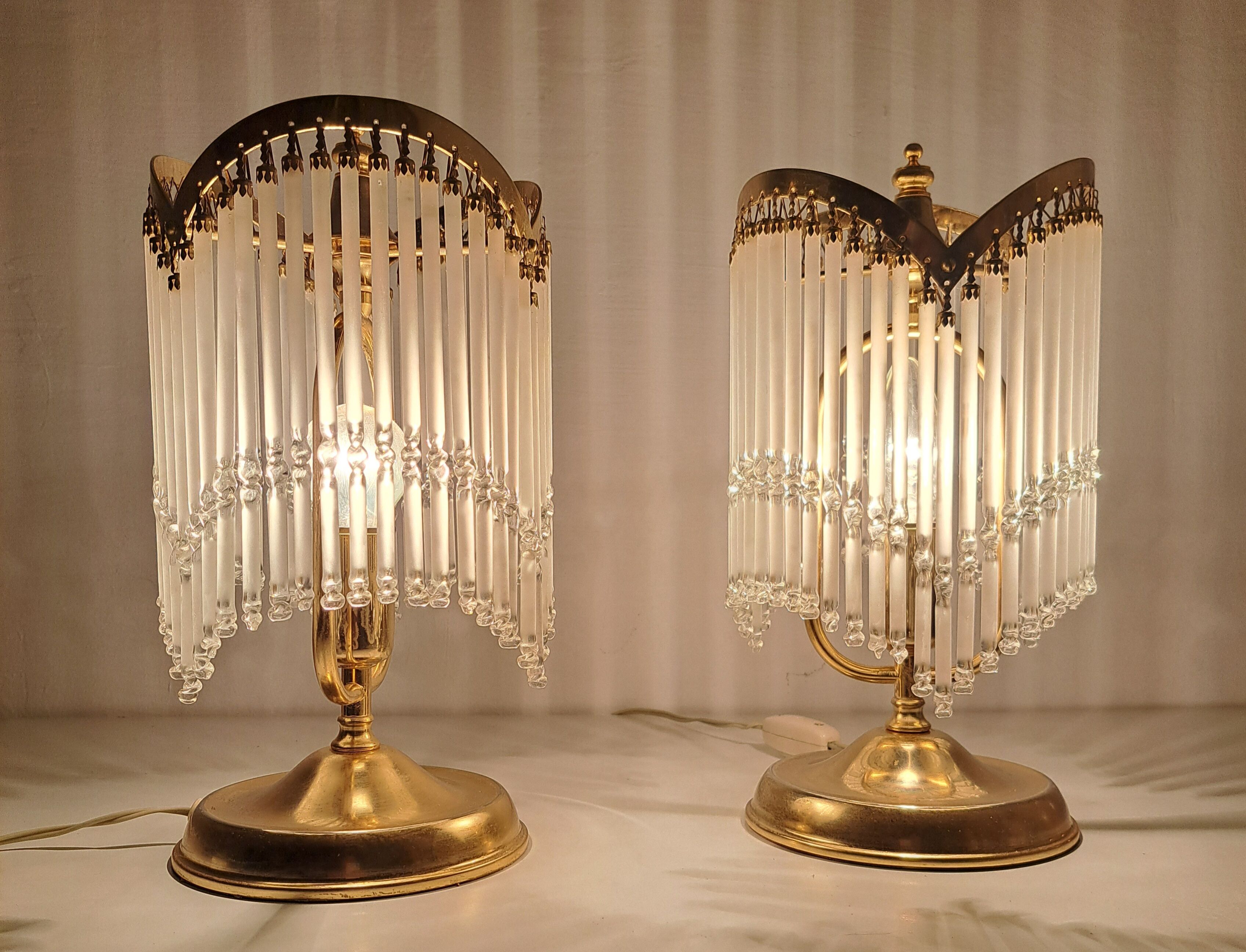 Pair of classic bedside lamps