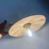 Vintage green enamelled sheet metal wall lamp shade - 1 -