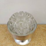 Silver-plated flower pick, space age, 1970s.