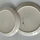 Set of two large ceramic plates – fish "head to tail" design