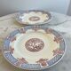 2 assiettes plates Longwy Fecamp en terre de fer