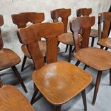 Set of 12 vintage bistro chairs 1960