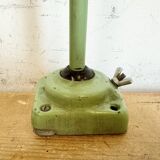 Green industrial workshop table lamp, 1960s