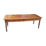Table de ferme en merisier