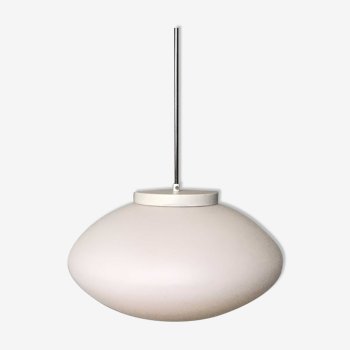 Oval opaline pendant light 1950