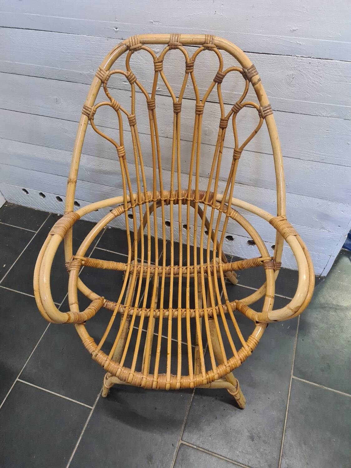 Rattan armchair