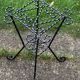 Wrought iron door twisted black vintage 1960