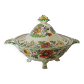 Soupière ancienne à pieds de la prestigieuse manufacture anglaise Mason's,
