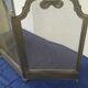 Pare feu en laiton grillagé 3 volets accessoire cheminée H 62 cm