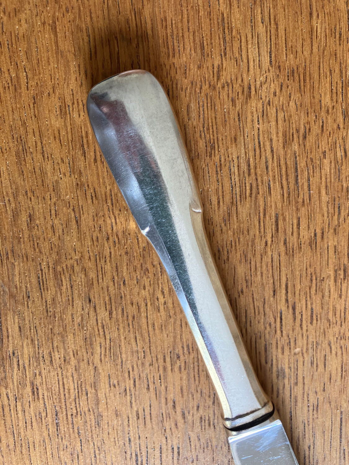 6 silver metal knives