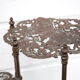 Old bronze harness 3 levels, bronze plant holder, butterfly patterns, planter, patio