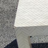 Bone marquetry coffee table